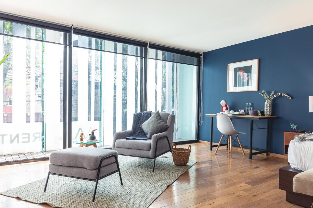 Casai Bright Designer Studio With Balcony In Polanco Mexikóváros Kültér fotó